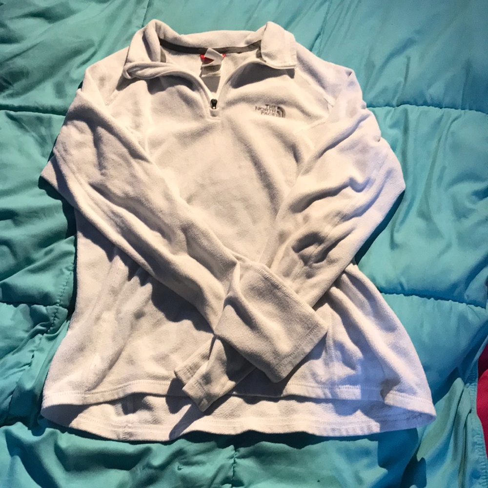 White North Face pullover